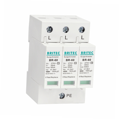 BR385-60 Type 2 Surge Protection Device 1P SPD 60kA Lightning Arrestors