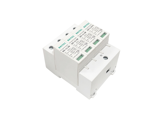 AC 275v Type 1+2 3 Pole + NPE Power Lightning Protection Class 1+2 Surge Arrestors