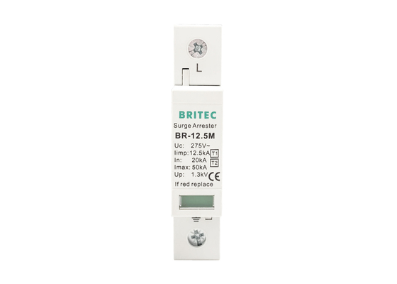 AC Power Surge Protection Device 220v SPD Type 1+2 Lightning Arrester 12.5kA Indoor