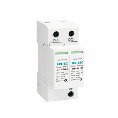 BR-40 24  Camera dc spd Surge Protective Device Earthing surge protection Dc Spd Type 2 security surveillance DC Power Surge Protector