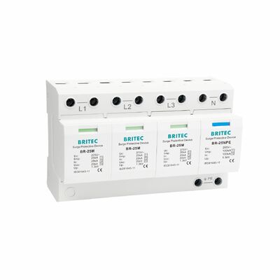 BR-25M 3+1  150V 275V 320V 440V Surge Protective Device Surge type 1 surge protection SPD Supplier three phase power surge protector