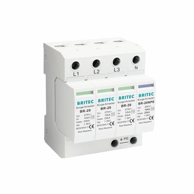 BR-20 3+1  Type 2 Surge Protector OEM 20KA Surge Protector electronics surge protection Surge Protector Lightning