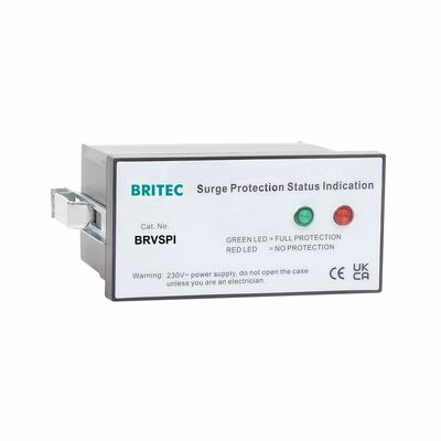 BRVSPI SPD Status Indicator with 230V~ Indicator Voltage and Thermoplastic Enclosure for SPD OK/Failure LED Monitoring