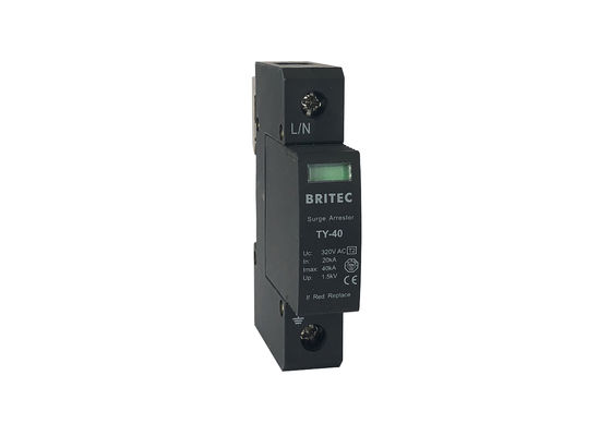 35 Millimeter Type 2 Surge Arrester Din Rail Surge Protector Type 2 - 1P