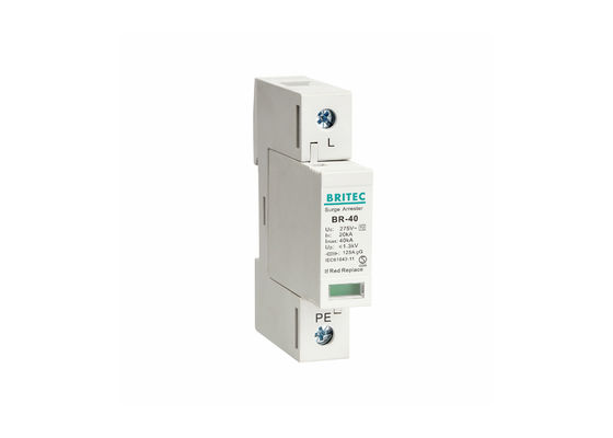 40kA Din Rail Mounting Surge Protection Device IEC61643 Standard Lightning Protector